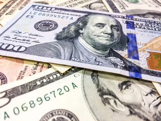 United states of america money close up