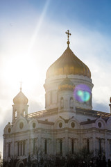 The dome of the main Orthodox temple of Christ the Savior