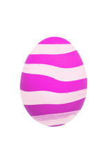 Colorful Easter egg isolated on white