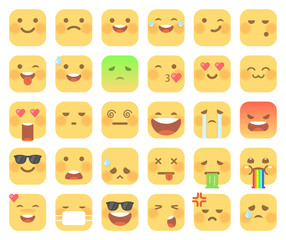 Fototapeta premium 30 cute emoticons