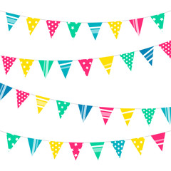 Fototapeta premium colorful decoration flags illustration