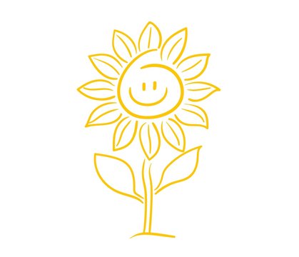 Sonnenblume Smiley Gesicht