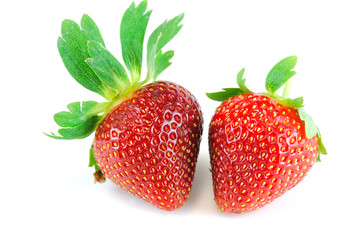 fresh strawberry isolated on white background