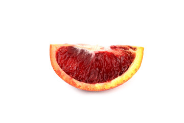 red orange isolated on white background blood orange