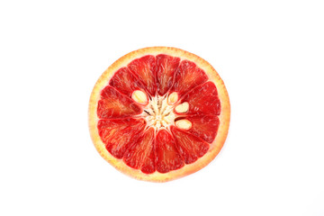 red orange isolated on white background blood orange
