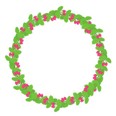 Венок из малины