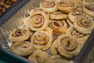 Puff pastry with ham