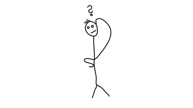 Questioning stickman
