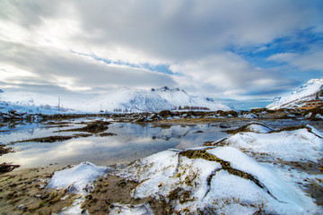 Eis am Ersfjord bei Troms&oslash;