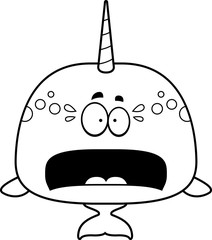 Scared Cartoon Narwhal © corythoman