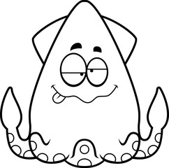 Drunk Cartoon Squid