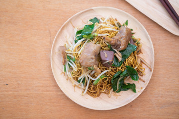 Thai style chicken noodles