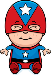 Child Superhero Sitting