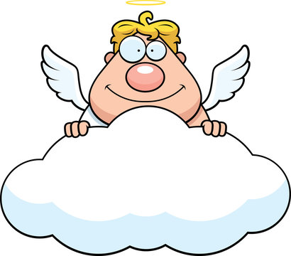 Cartoon Angel Cloud