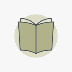 Flat book icon