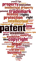 Patent word cloud