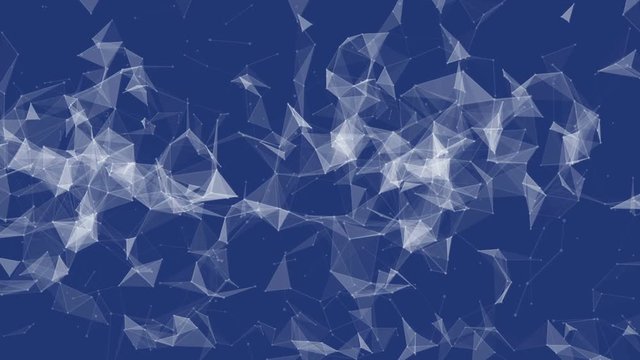 Abstract expanding plexus network particle lines field motion graphic business animation