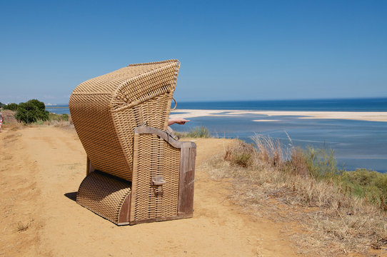 Strandkorb in Portugal