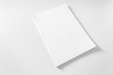 Blank white paper note
