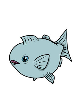 Cartoon fish. Vector illustration