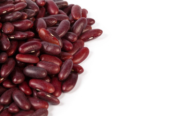 Red bean isolated on white background