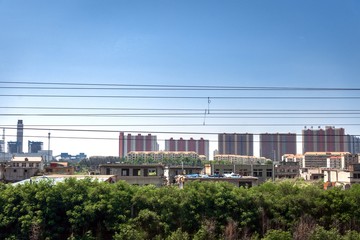 Residential Building Exterior with sky