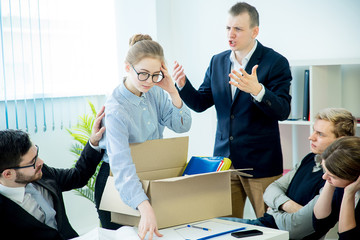 Angry boss firing