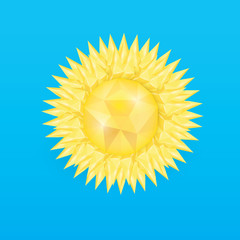 Sun icon . Vector illustration