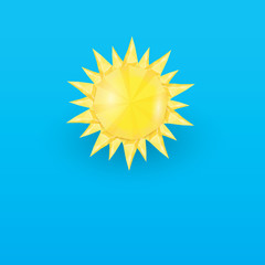 Sun icon . Vector illustration