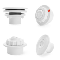 Plumber tubes for water isolated on a white background