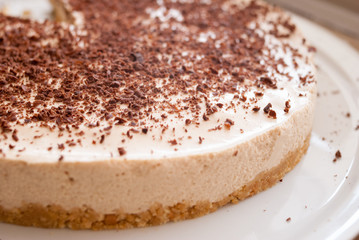 Chocolate + coffee cheesecake