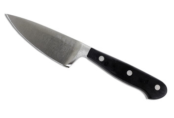 Kitchen knife on white background
