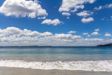 Fototapeta na wymiar Bruny island adventure bay beach, Tasmania, Australia