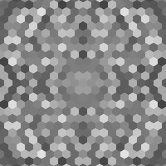 Kaleidoscopic low poly hexagon style vector mosaic background