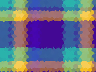 Tartan low poly hexagon style vector mosaic background