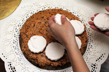 process of making cake