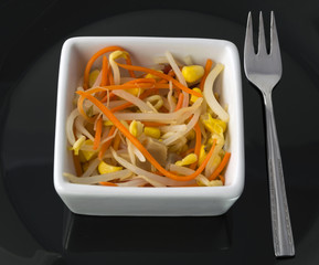 Ensalada de colores.
Mezcla de vegetales formando una ensalada de colores.
