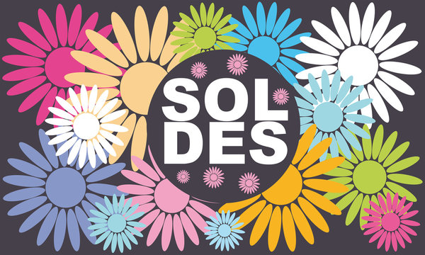 soldes avec fleurs