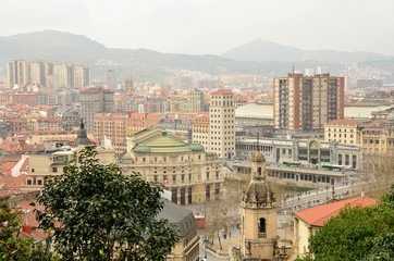 Aerial view of bilbao,vizcaya,Basque Country