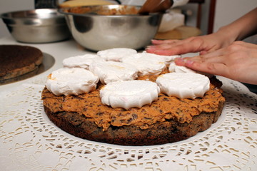 process of making cake