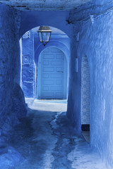 Die wunderschöne blaue Medina von Chefchaouen in Marokko.
