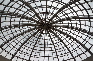 Glass dome. Bottom view