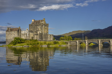 Eilean Donan castle with ancient bridge