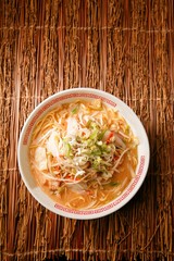 Miso Ramen. Japanese style noodles.
