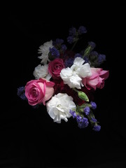 Flowers Arrangements with Black Background