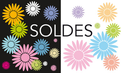 soldes avec fleurs