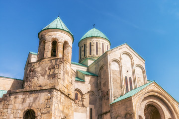 Obraz premium Bagrati Cathedral or The Cathedral of the Dormition is an 11th century cathedral in Kutaisi, Georgia.