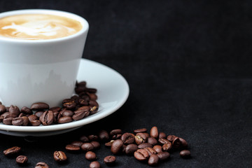 Morning coffee inscription with love