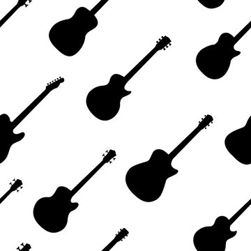 Guitar Seamless Pattern