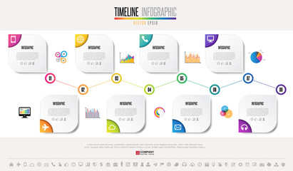 Timeline Infographics Design Template